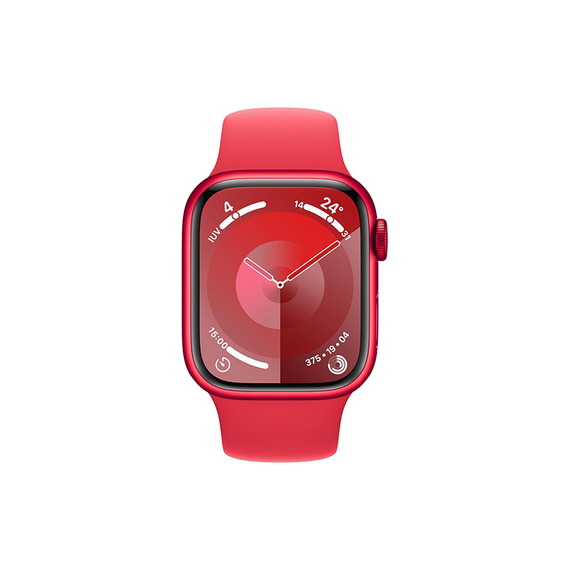 Apple Watch Series 9 GPS 41mm (PRODUCT) Red Aluminium Case Sport Band S/M - Red EU