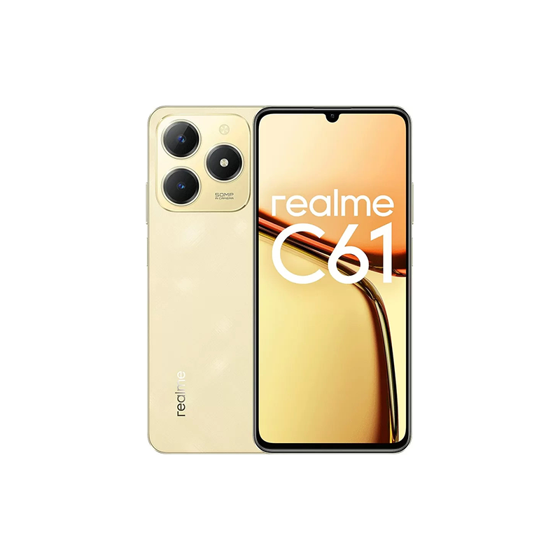 Realme C61 4G Dual SIM 6GB RAM 128GB - Sparkle Gold EU