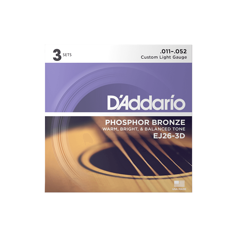 D'Addario EJ26-3D Set 3 Mute Di Corde Per Chitarra Acustica 011/052