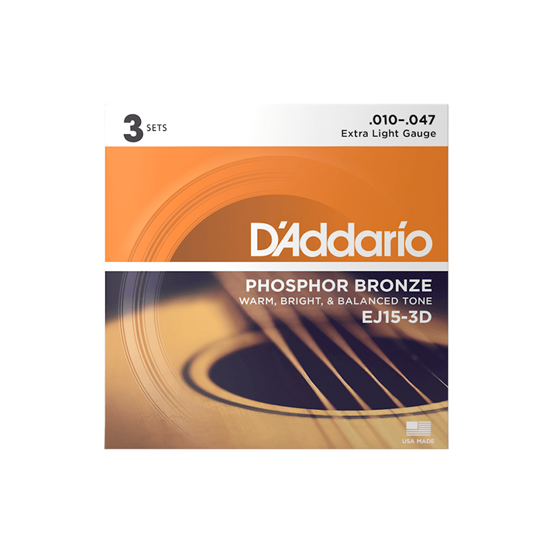 D'Addario EJ15-3D Set 3 Mute Di Corde Per Chitarra Acustica 010/047