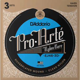 D'Addario EJ46-3D Hard Tension Set 3 Mute Di Corde Chitarra Classica 0285/044