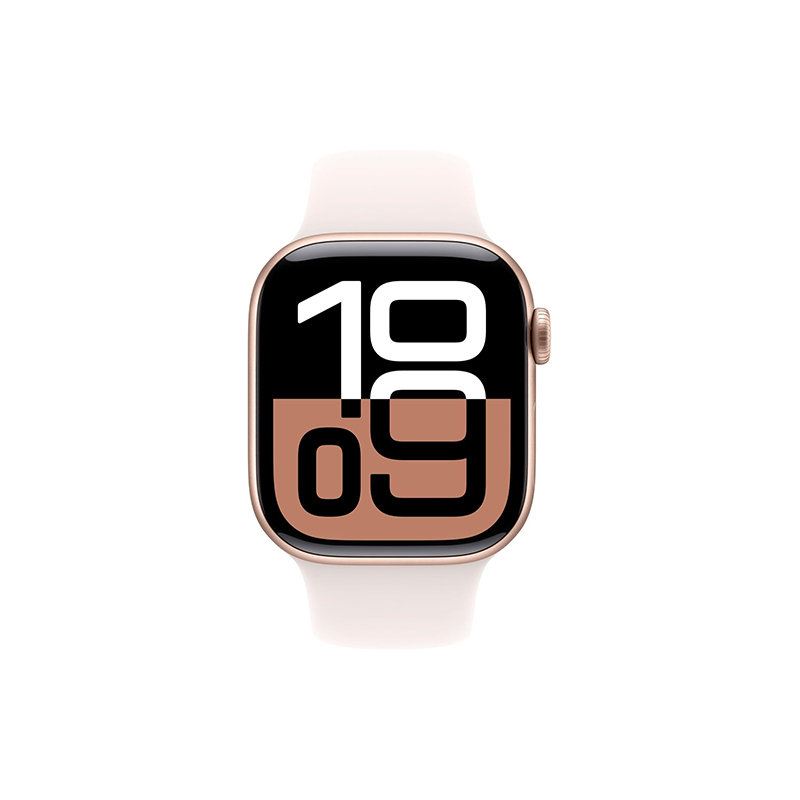 Apple Watch Series 10 GPS 42mm Rose Gold Aluminum Case SB S/M - Light Blush EU