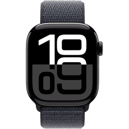 Apple Watch Series 10 GPS 42mm Jet Black Aluminum Case Sport Loop - Ink EU