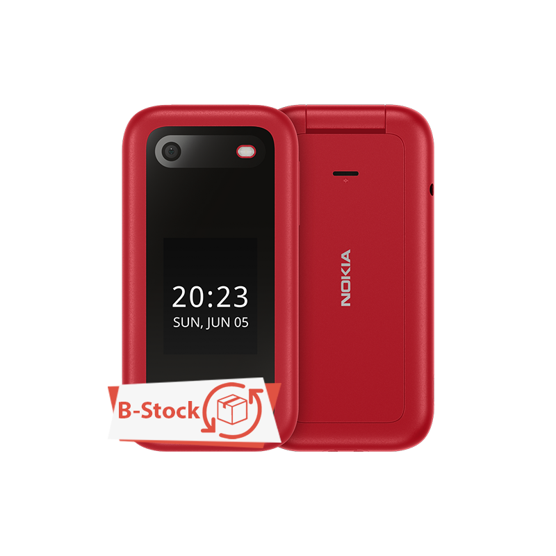 Nokia 2660 Flip 4G Dual SIM 48MB RAM 128MB - Red EU - Confezione Aperta